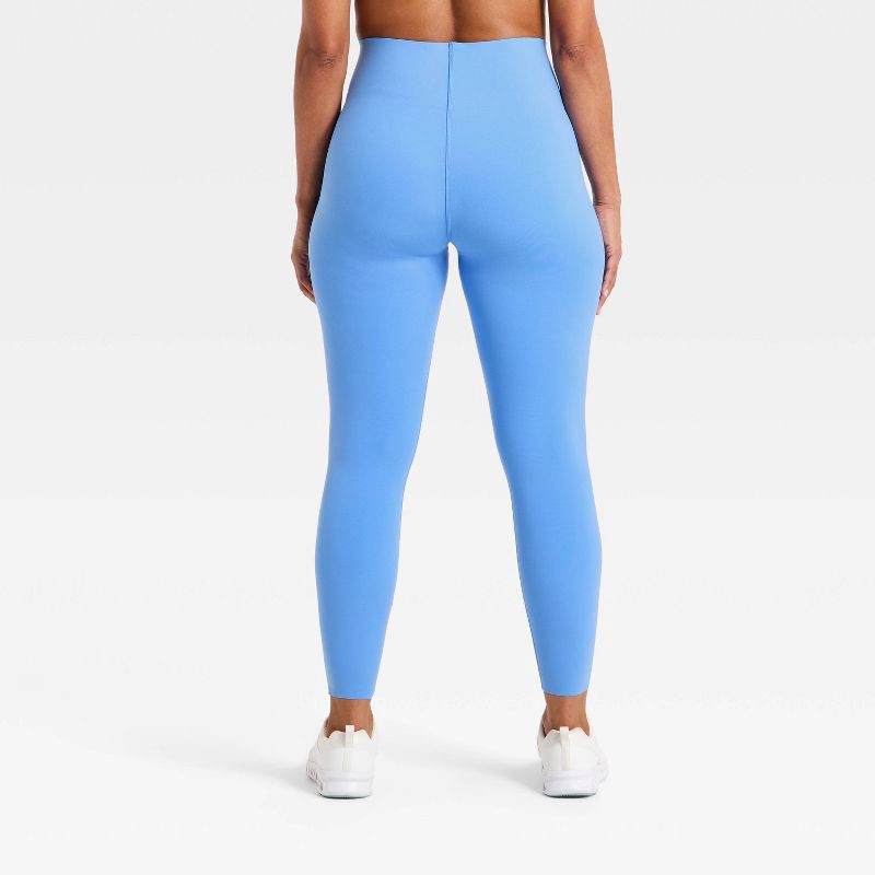 slide 4 of 6, Women's Super Flex Ultra High Rise Bonded Leggings - All In Motion™ Blue S, 1 ct
