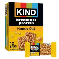 KIND Snack Bar Breakfast Protein Honey Oat - 10.58oz/12ct