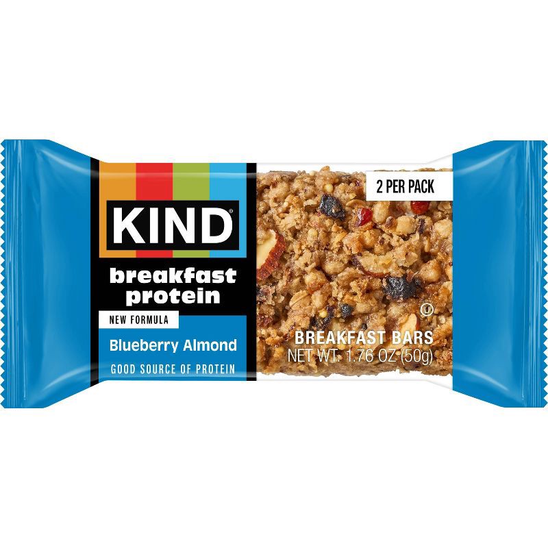 slide 5 of 11, KIND Snack Bar Breakfast Protein Blueberry Almond - 10.58oz, 10.58 oz
