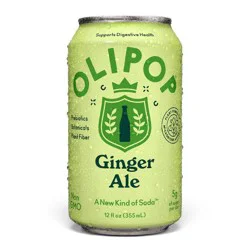 OLIPOP Ginger Ale Soda - 12 fl oz can