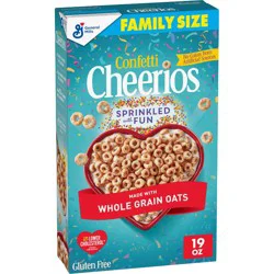 Cheerios Confetti Family Size Breakfast Cereal - 19oz