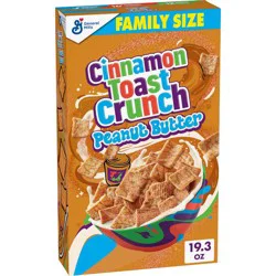 Cinnamon Toast Crunch Peanut Butter Family Size Breakfast Cereal - 19.3oz
