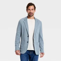 Men's Comfort Wear Knit Blazer - Goodfellow & Co™ Blue L