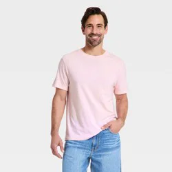 Men's Every Wear Short Sleeve Crewneck T-Shirt - Goodfellow & Co™ Pink S