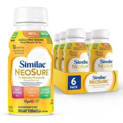 Similac NeoSure Formula - 8oz/6ct: For Infant, Brain Development, Growth Support, Immune System Support, Ready to Drink