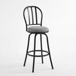 Holli Furniture Robinson Adjustable Height Swivel Counter or Bar Stool Gray