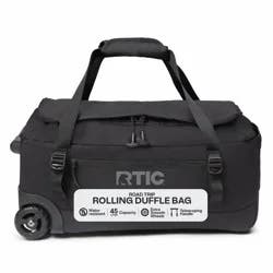 45L RTIC Outdoors Road Trip Structured Collapsible Duffle Bag Rolling Medium - Black