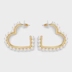 SUGARFIX By BaubleBar Be My Pearl Hoop Earrings - Pearl