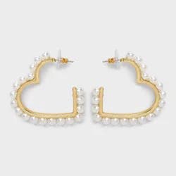 SUGARFIX By BaubleBar Be My Pearl Hoop Earrings - Pearl