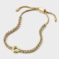SUGARFIX By BaubleBar Pull Me Closer Bracelet Initial "C" - Gold