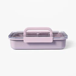 Large Plastic Snacklebox Lavender - Figmint™