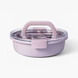 Personal Round Plastic Snacklebox Lavender - Figmint™ | Shipt