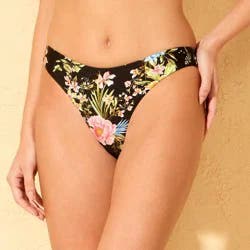 Women's High Shine High Leg Medium Coverage Floral Bikini Bottom - Shade & Shore™ Multicolored XS