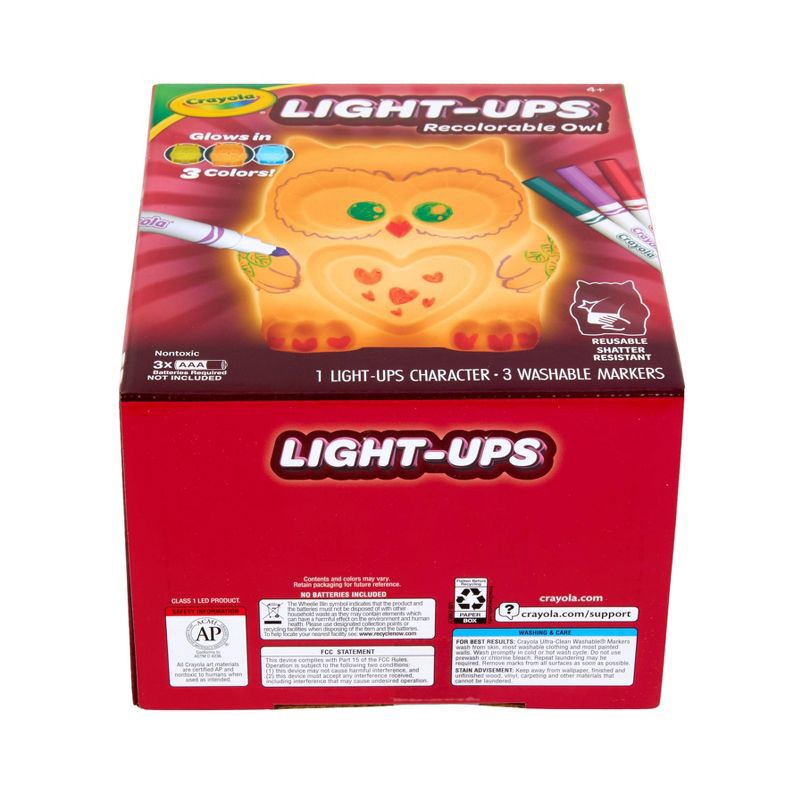 slide 5 of 6, Crayola Light Ups Owl, 1 ct