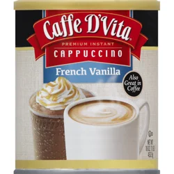 Caffe D'Vita Premium Instant French Vanilla Cappuccino - 0.5 oz