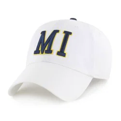 NCAA Michigan Wolverines White Clique Fabric Washed Relaxed Fit