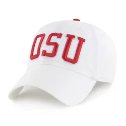 NCAA Ohio State Buckeyes White Clique Fabric Washed Relaxed Fit