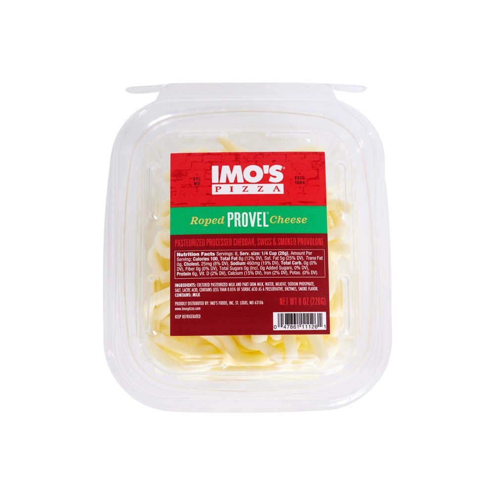 slide 1 of 1, Imo's Rope Provel Cheese, 8 oz