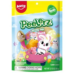 AMOS Peelerz Spring Mix Candy - Egg Hunt - 2.12oz/10ct