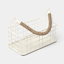 Iron Metal Utensil Caddy White - Room Essentials™