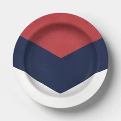 Melamine Nautical Appetizer Plate Red - Room Essentials™