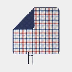 60"x60" Plaid Portable Picnic Blanket - Room Essentials™