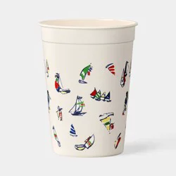 12 fl oz Plastic Tumbler Sail Boat Print - Room Essentials™