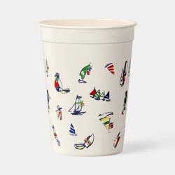 12 fl oz Plastic Tumbler Sail Boat Print - Room Essentials™