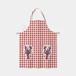 Checked Lobster Cooking Apron Red - Room Essentials™