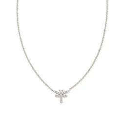 Kendra Scott Dragonfly Pendant Necklace - Rhodium/White