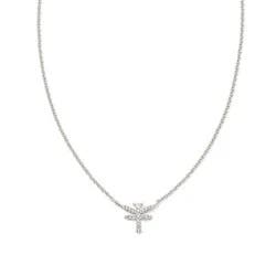 Kendra Scott Dragonfly Pendant Necklace - Rhodium/White