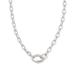 Kendra Scott Henley Metal Chain Necklace - Rhodium/White