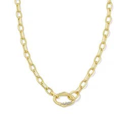 Kendra Scott Henley Metal Chain Necklace - Gold/White