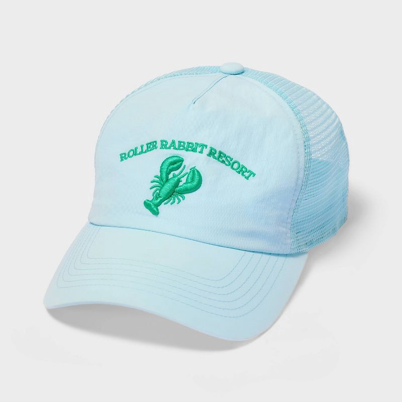 Target Baseball Hat Adult Embroidered Baseball Hat Light Aqua - Roller Rabbit x Target | Shipt
