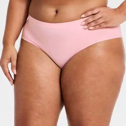 Women's Seamless Hipster Underwear - Auden™ Pink 4X