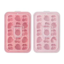 Cook with Color 2pk Strawberries and Cherries Ice Molds