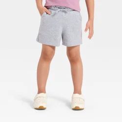Toddler Girls' Knit Shorts - Cat & Jack™ Heather Gray 18M