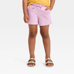 Toddler Girls' Knit Shorts - Cat & Jack™ Light Purple 2T