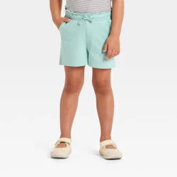 Toddler Girls' Knit Shorts - Cat & Jack™ Mint Green 12M
