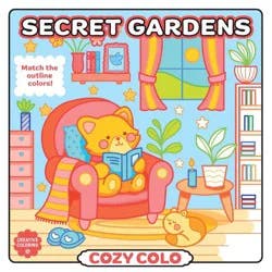 Union Square & Co. COZY COLO 40 Pages Secret Gardens Coloring Book