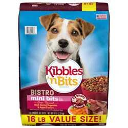 Kibbles 'n Bits Oven Roasted Beef Flavor Mini Bits Dry Dog Food - 16lbs