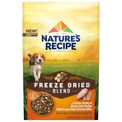 Nature's Recipe Freeze Dried Blend Chicken, Barley and Brown Rice Dog Food - 10.5lbs