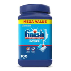 Finish Power Dishwasher Detergent Tablets - 100ct: Plastic Bag, Kitchen Appliance Use, Original Scent