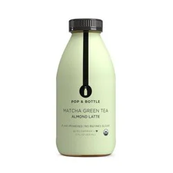 Pop & Bottle Green Tea Matcha Almond Milk Latte - 11 fl oz