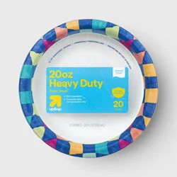 Disposable Bowls - Colorful Checkered - 20oz/20ct - up&up™