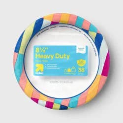 Disposable Plates 8.5" - Colorful Thick Stripes - 38ct - up&up™
