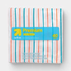 Disposable Napkins - Colorful Striped - 40ct - up&up™