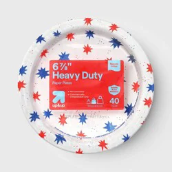 Disposable Plates 7" - Red White Blue - 40ct - up&up™