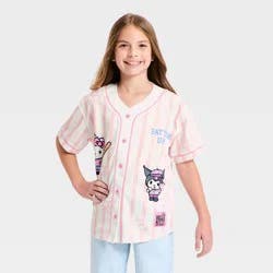Girls' Hello Kitty and Friends Softball Jersey - Pink XS
