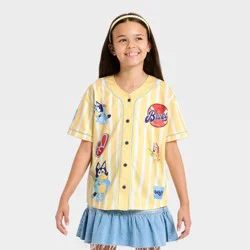 Girls' Bluey Bingo Softball Jersey - Yellow S